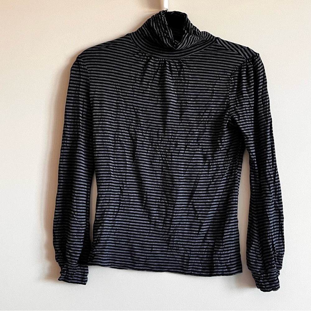 BOSSINI LIGHT WEIGHT STRIPED TURTLENECK